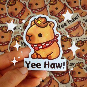 Sticker Capybara Cowboy